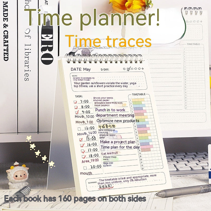 Daily Planner 160 Days Schedule Book Student Travel Planning B5 Notebook
